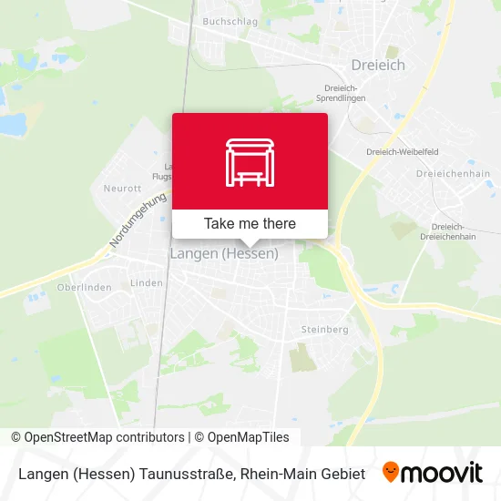 Карта Langen (Hessen) Taunusstraße