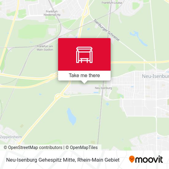 Neu-Isenburg Gehespitz Mitte map