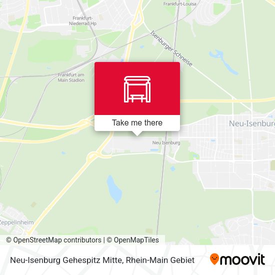 Карта Neu-Isenburg Gehespitz Mitte