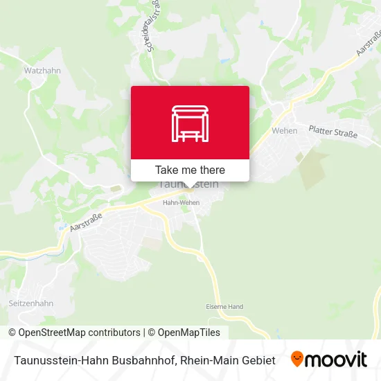 Карта Taunusstein-Hahn Busbahnhof