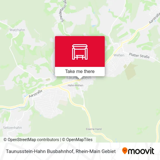 Карта Taunusstein-Hahn Busbahnhof