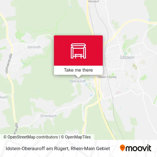 Idstein-Oberauroff am Rügert map