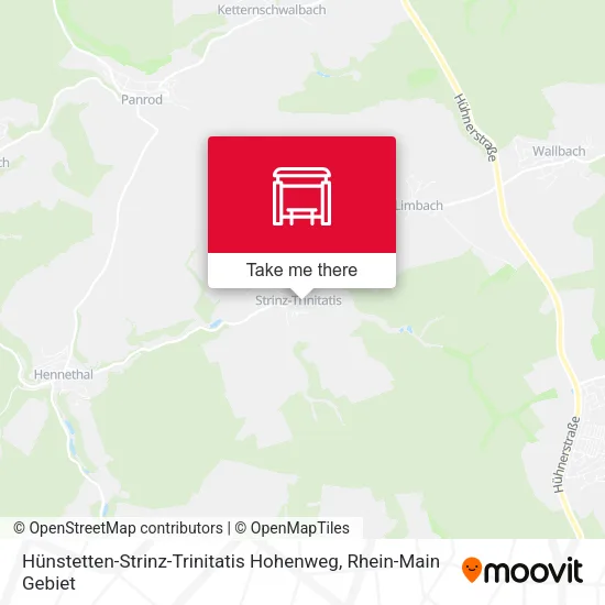 Карта Hünstetten-Strinz-Trinitatis Hohenweg