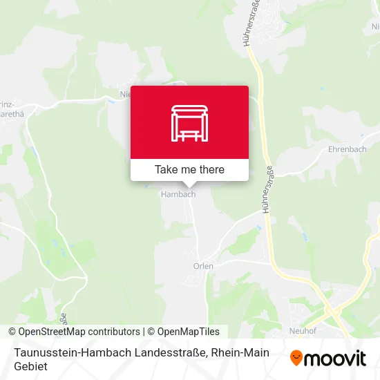 Карта Taunusstein-Hambach Landesstraße