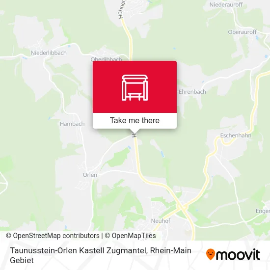 Карта Taunusstein-Orlen Kastell Zugmantel