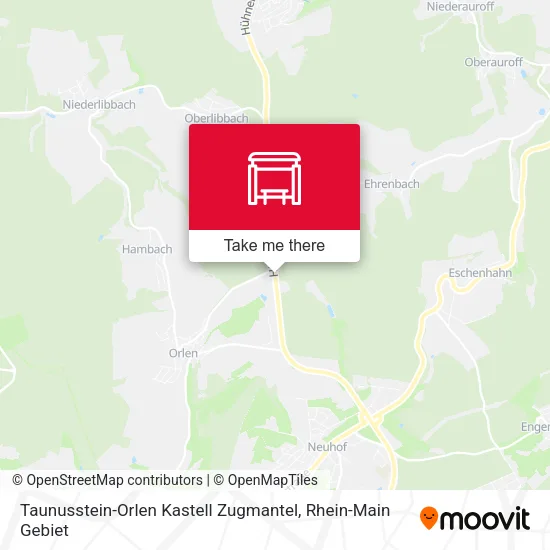 Карта Taunusstein-Orlen Kastell Zugmantel