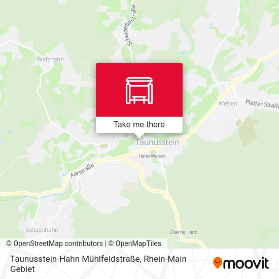 Карта Taunusstein-Hahn Mühlfeldstraße