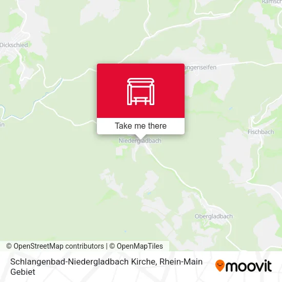 Карта Schlangenbad-Niedergladbach Kirche