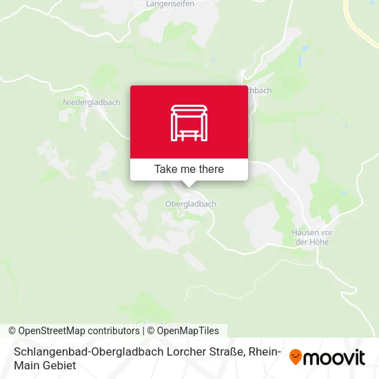 Карта Schlangenbad-Obergladbach Lorcher Straße