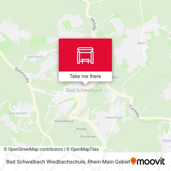 Карта Bad Schwalbach Wiedbachschule
