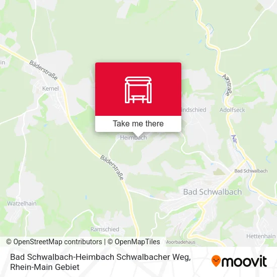 Карта Bad Schwalbach-Heimbach Schwalbacher Weg