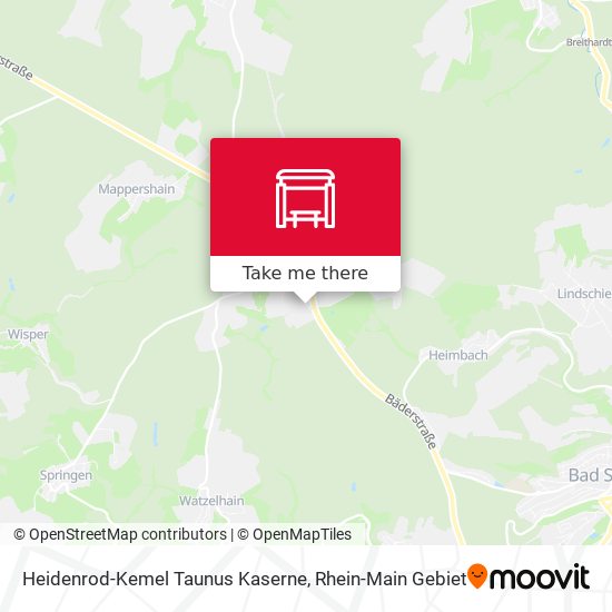 Heidenrod-Kemel Taunus Kaserne map