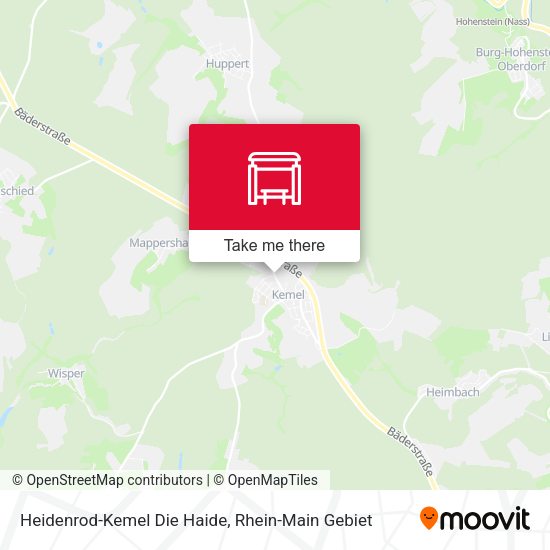 Heidenrod-Kemel Die Haide map