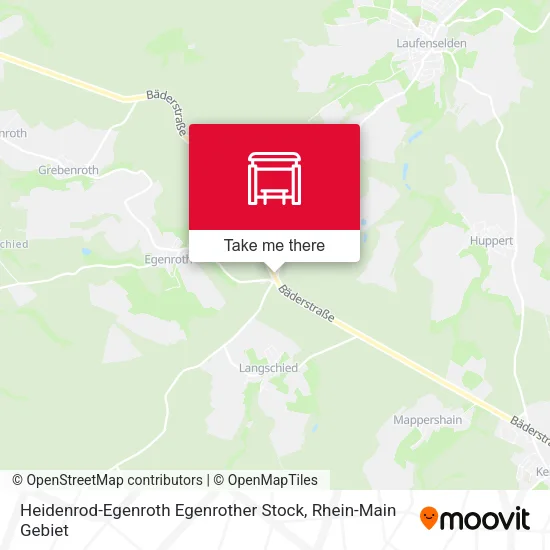 Карта Heidenrod-Egenroth Egenrother Stock