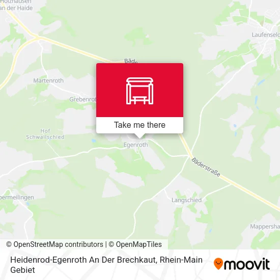 Карта Heidenrod-Egenroth An Der Brechkaut