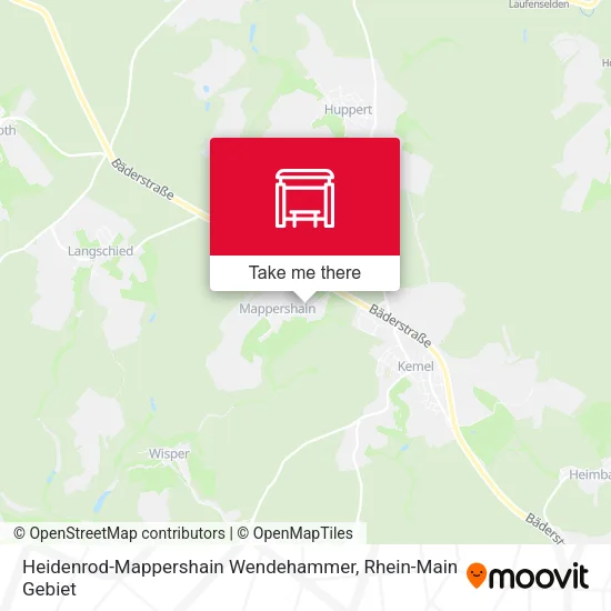 Карта Heidenrod-Mappershain Wendehammer