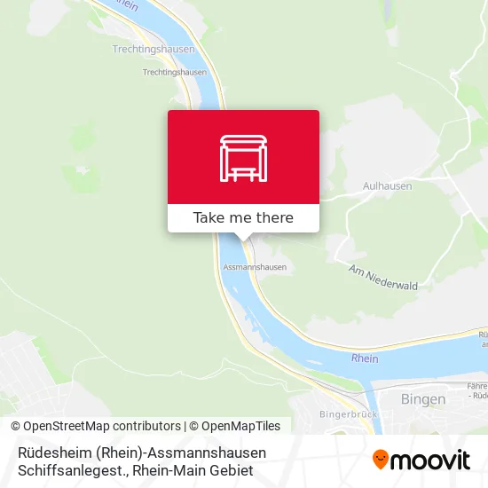 Карта Rüdesheim (Rhein)-Assmannshausen Schiffsanlegest.