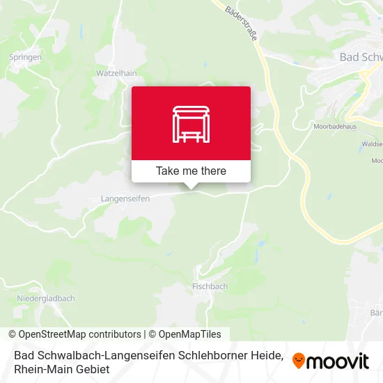 Карта Bad Schwalbach-Langenseifen Schlehborner Heide