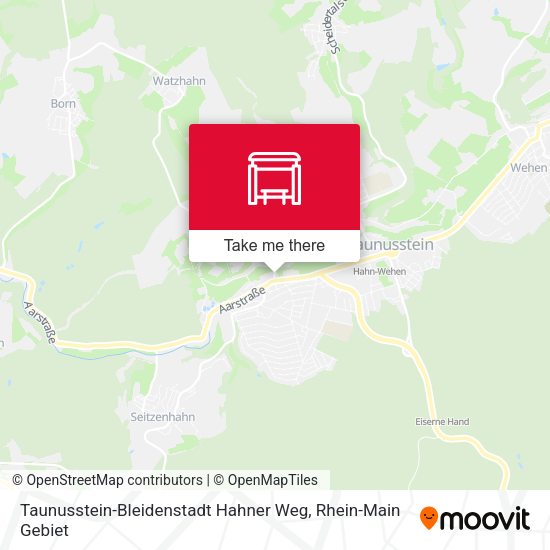 Taunusstein-Bleidenstadt Hahner Weg map