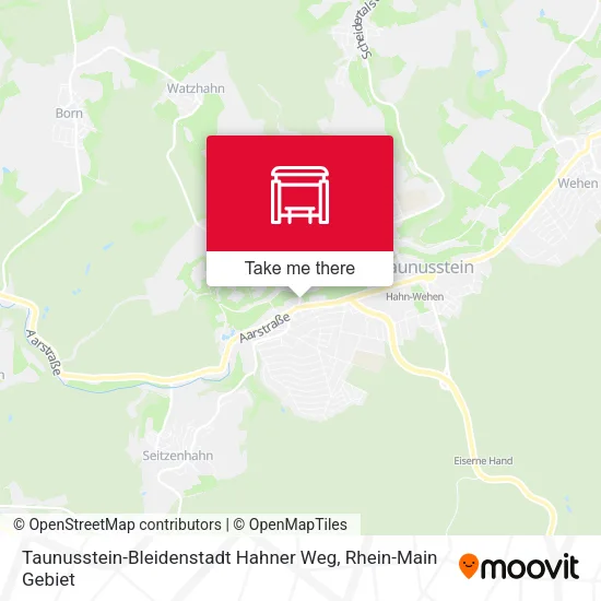 Карта Taunusstein-Bleidenstadt Hahner Weg
