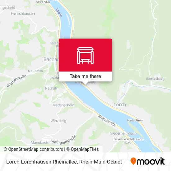 Карта Lorch-Lorchhausen Rheinallee