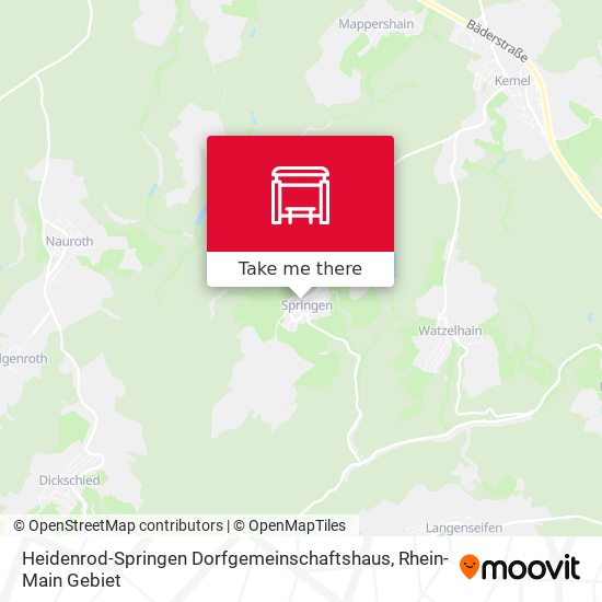 Карта Heidenrod-Springen Dorfgemeinschaftshaus