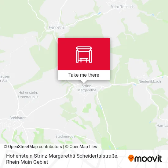 Карта Hohenstein-Strinz-Margarethä Scheidertalstraße