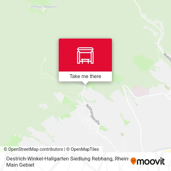 Карта Oestrich-Winkel-Hallgarten Siedlung Rebhang