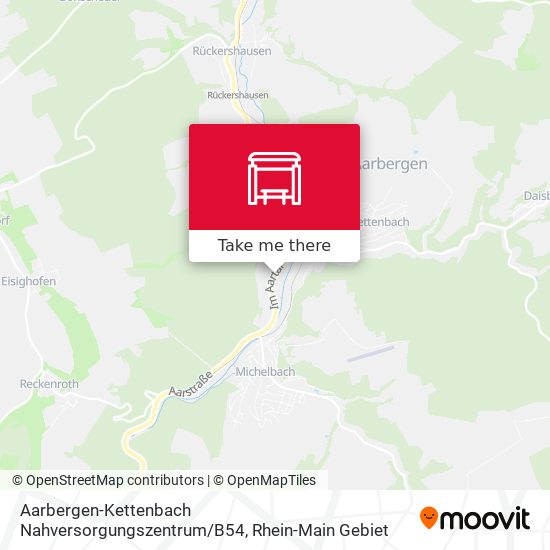 Aarbergen-Kettenbach Nahversorgungszentrum / B54 map