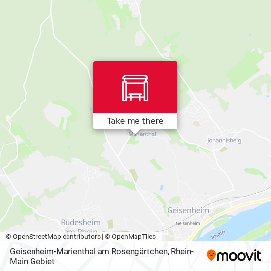 Geisenheim-Marienthal am Rosengärtchen map