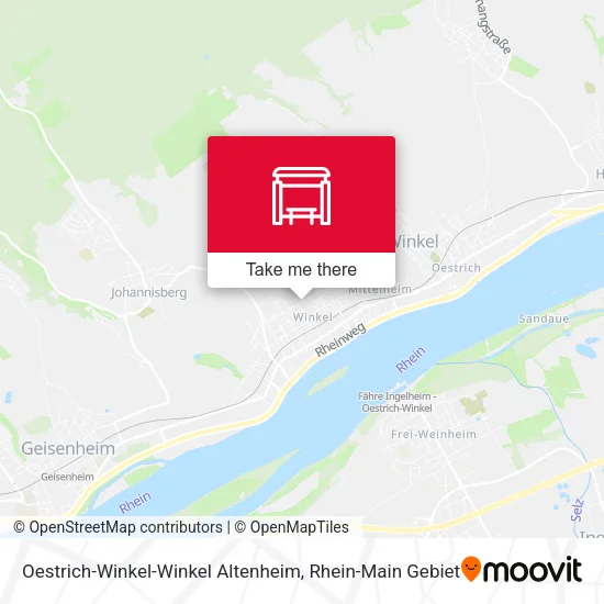Карта Oestrich-Winkel-Winkel Altenheim