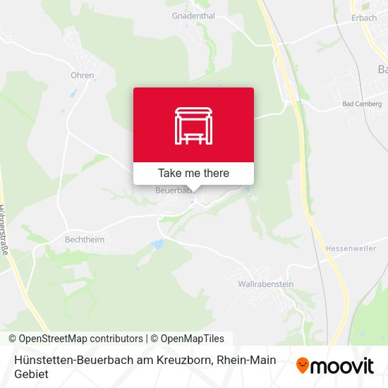 Hünstetten-Beuerbach am Kreuzborn map