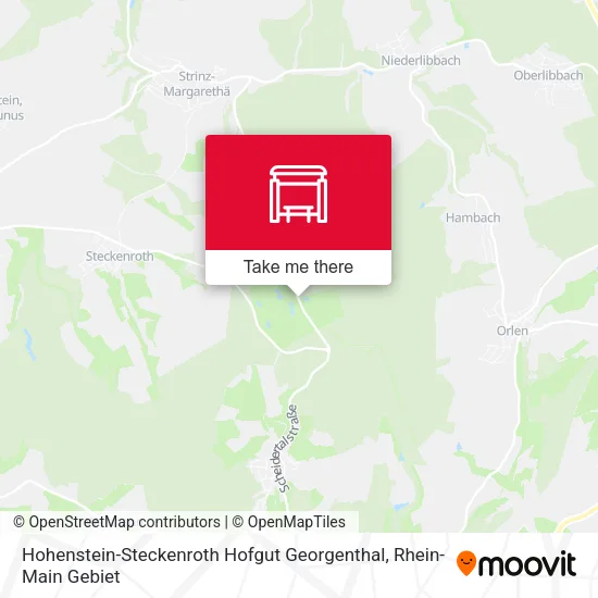 Карта Hohenstein-Steckenroth Hofgut Georgenthal