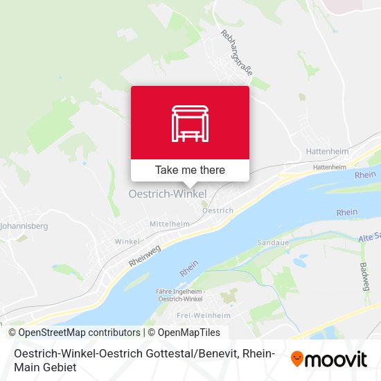 Oestrich-Winkel-Oestrich Gottestal / Benevit map