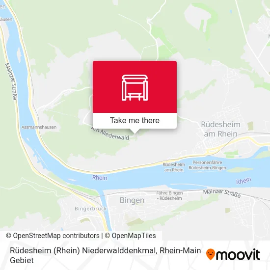 Rüdesheim (Rhein) Niederwalddenkmal map
