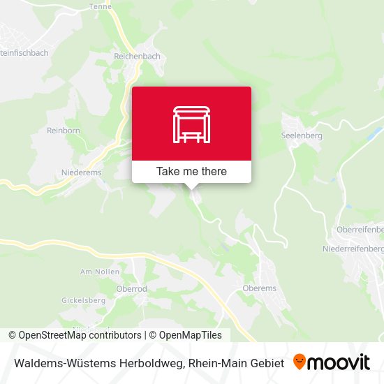 Waldems-Wüstems Herboldweg map