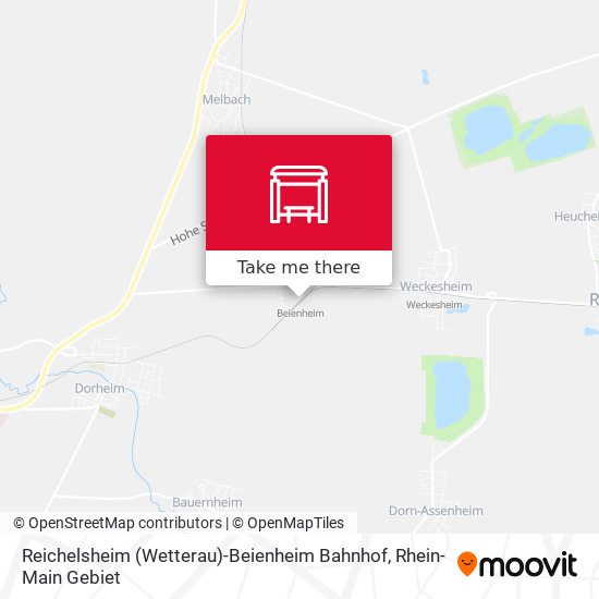 Карта Reichelsheim (Wetterau)-Beienheim Bahnhof