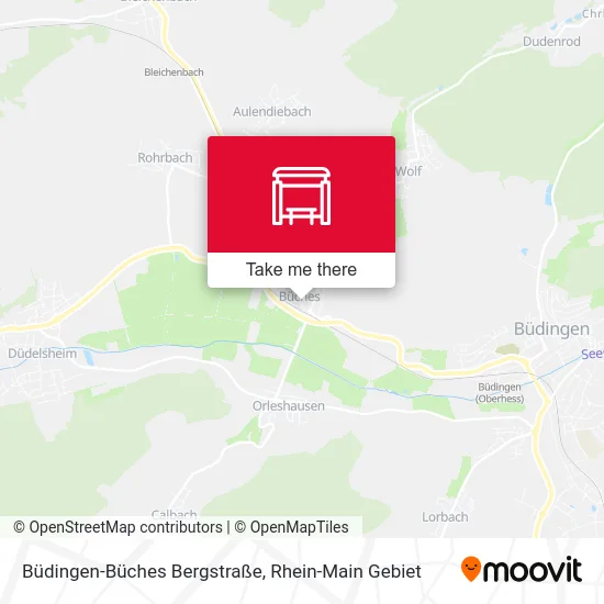 Карта Büdingen-Büches Bergstraße