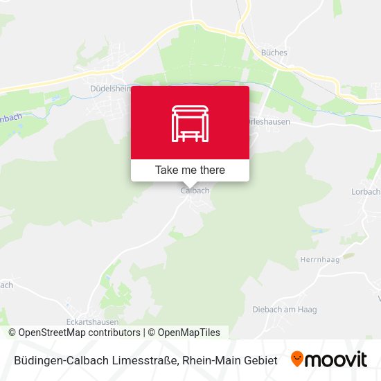 Büdingen-Calbach Limesstraße map