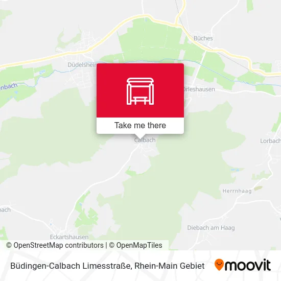 Карта Büdingen-Calbach Limesstraße