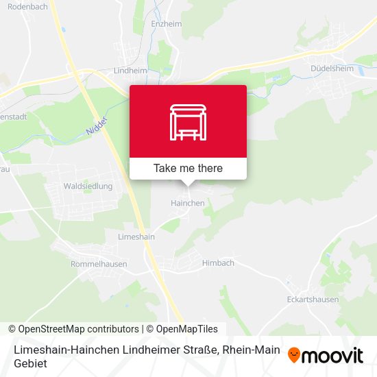 Limeshain-Hainchen Lindheimer Straße map