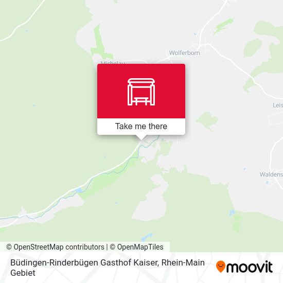 Büdingen-Rinderbügen Gasthof Kaiser map