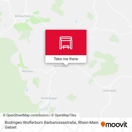 Büdingen-Wolferborn Barbarossastraße map