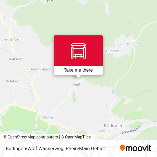 Büdingen-Wolf Wasserweg map