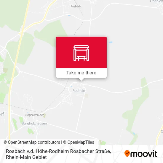 Карта Rosbach v.d. Höhe-Rodheim Rosbacher Straße