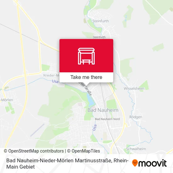 Карта Bad Nauheim-Nieder-Mörlen Martinusstraße