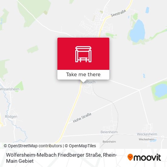 Карта Wölfersheim-Melbach Friedberger Straße