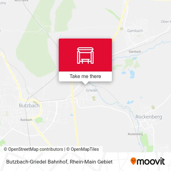 Карта Butzbach-Griedel Bahnhof