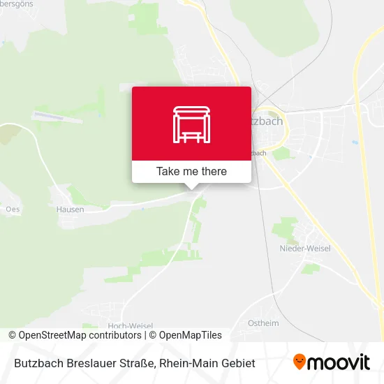 Карта Butzbach Breslauer Straße
