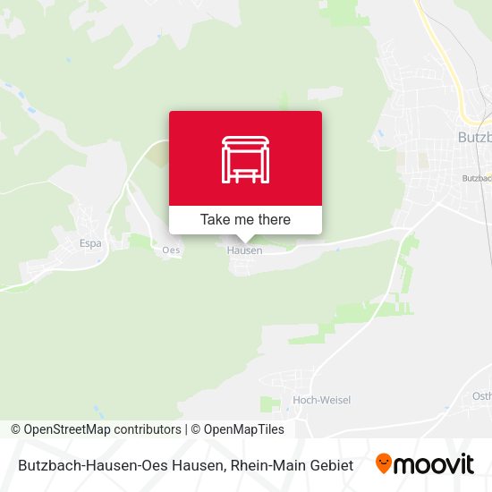 Butzbach-Hausen-Oes Hausen map